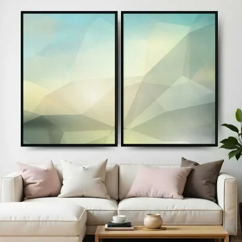 Kit Quadro Decorativo Equilíbrio Abstrato