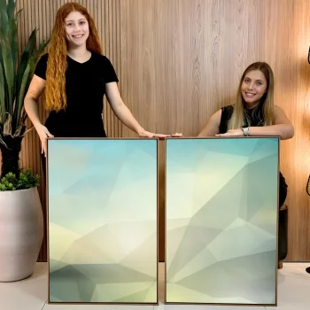 Kit Quadro Decorativo Equilíbrio Abstrato