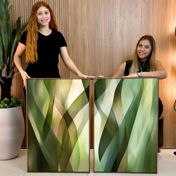 Kit Quadro Decorativo Movimento Sutil