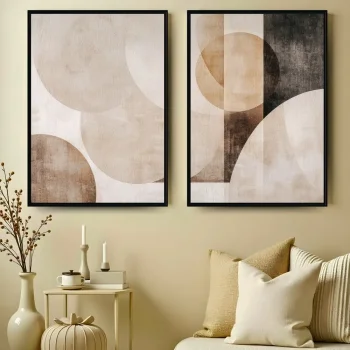 Kit Quadro Decorativo Vibração Cromática