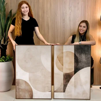 Kit Quadro Decorativo Vibração Cromática