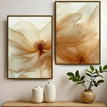 Kit Quadro Decorativo Floral Elegante