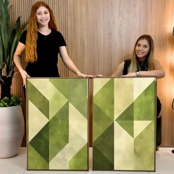 Kit Quadro Decorativo Caminhos Fluídos