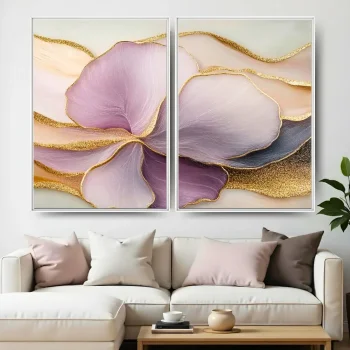 Kit Quadro Decorativo Sintonia Abstrata