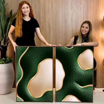 Kit Quadro Decorativo Movimento Cósmico