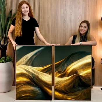 Kit Quadro Decorativo Fragmentos de Luz