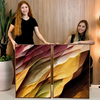 Kit Quadro Decorativo Silêncio das Cores