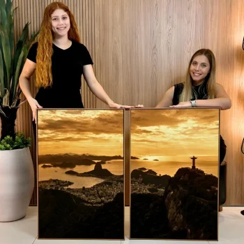 Kit Quadro Decorativo Vista Rio De Janeiro