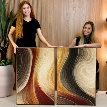 Kit Quadro Decorativo Design Atemporal