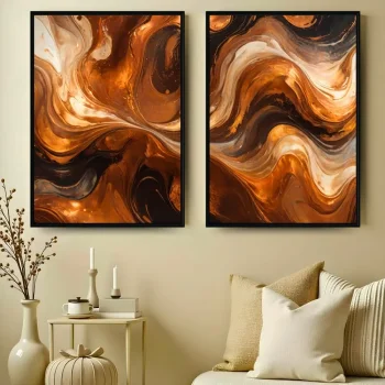 Kit Quadro Decorativo Contornos Elegantes