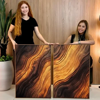 Kit Quadro Decorativo Paleta Aconchegante