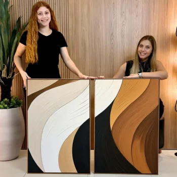 Kit Quadro Decorativo Charme Minimalista