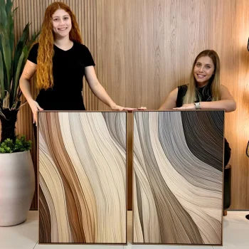 Kit Quadro Decorativo Abstrato Contemporâneo