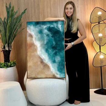 Quadro Decorativo Horizonte Azul