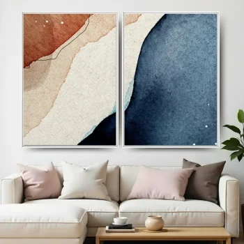 Kit Quadro Decorativo Movimento Orgânico