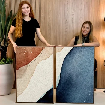 Kit Quadro Decorativo Movimento Orgânico