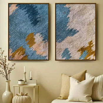 Kit Quadro Decorativo Texturas em Movimento