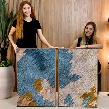 Kit Quadro Decorativo Texturas em Movimento