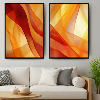 Kit Quadro Decorativo Interpretação Abstrata