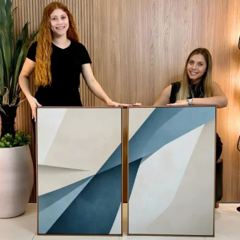Kit Quadro Decorativo Estrutura Etérea