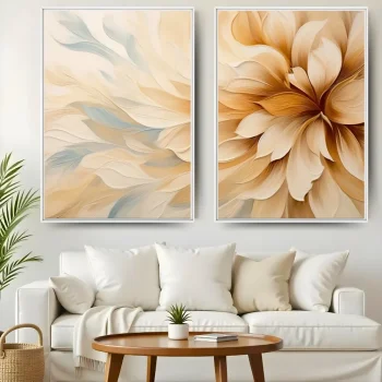 Kit Quadro Decorativo Aurora Dourada II
