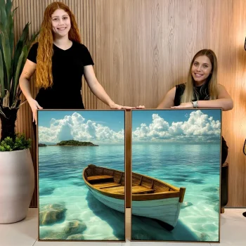 Kit Quadro Decorativo Maré Serena