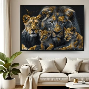 Quadro Decorativo Dinastia Dourada
