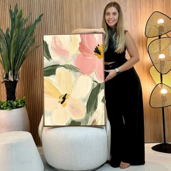 Quadro Decorativo Jardim Suave I