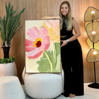 Quadro Decorativo Jardim Suave III