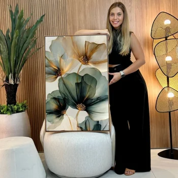 Quadro Decorativo Flores de Jade II