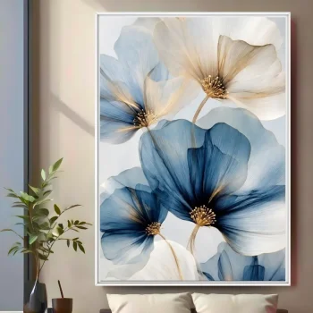 Quadro Decorativo Flores de Safira II