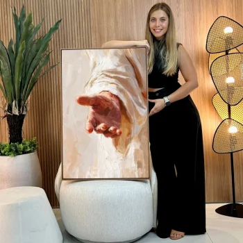 Quadro Decorativo Toque de Fé