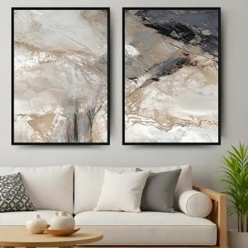 Kit Quadro Decorativo Essência Mineral