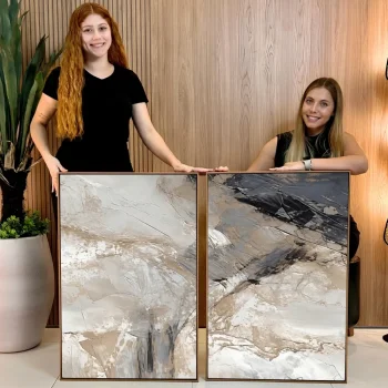 Kit Quadro Decorativo Essência Mineral